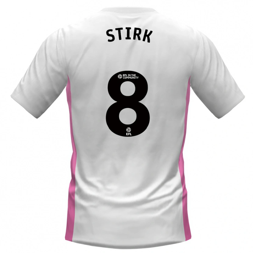 Danxen Pánské Ryan Stirk #8 Bílá Červená Daleko Hráčské Dresy 2025/26 Dres