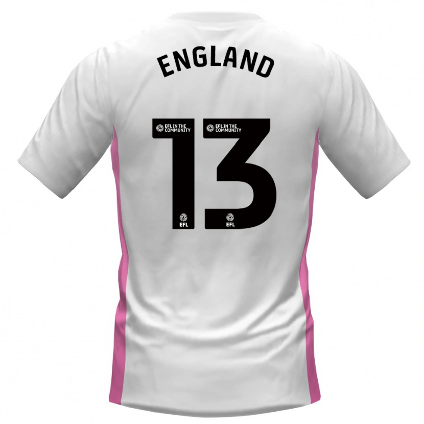 Danxen Pánské Kurtis England #13 Bílá Červená Daleko Hráčské Dresy 2025/26 Dres