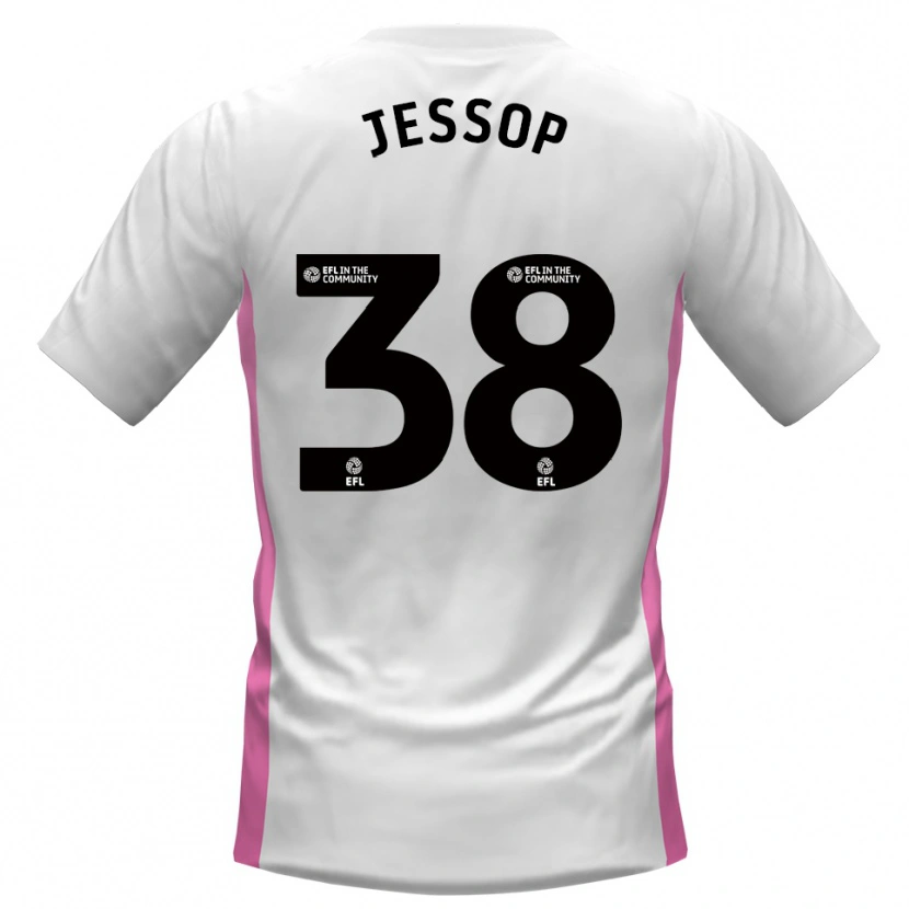 Danxen Pánské Liam Jessop #38 Bílá Červená Daleko Hráčské Dresy 2025/26 Dres