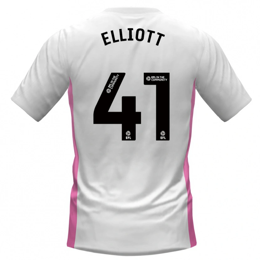 Danxen Pánské Gunner Elliott #41 Bílá Červená Daleko Hráčské Dresy 2025/26 Dres