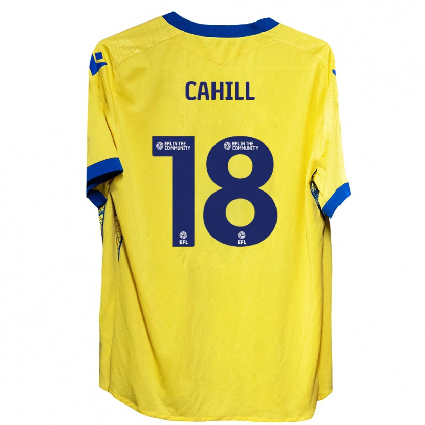Danxen Pánské Ella Cahill #18 Žlutá Modrá Daleko Hráčské Dresy 2025/26 Dres