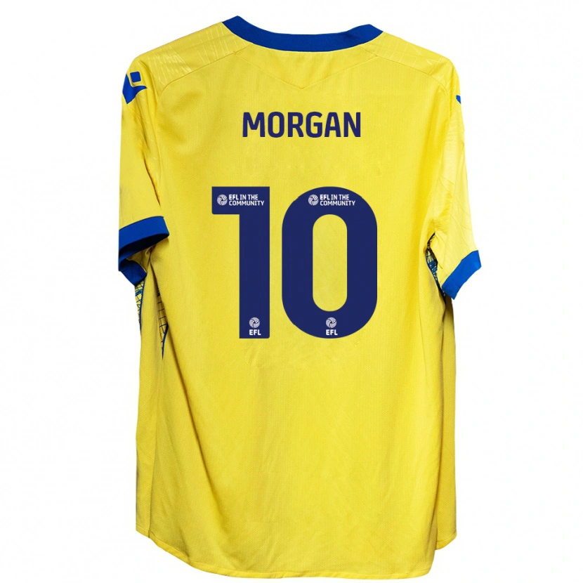 Danxen Pánské Lindsey Morgan #10 Žlutá Modrá Daleko Hráčské Dresy 2025/26 Dres