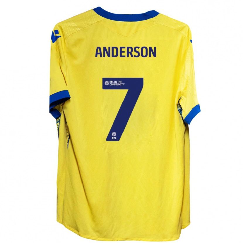 Danxen Pánské Harry Anderson #7 Žlutá Modrá Daleko Hráčské Dresy 2025/26 Dres
