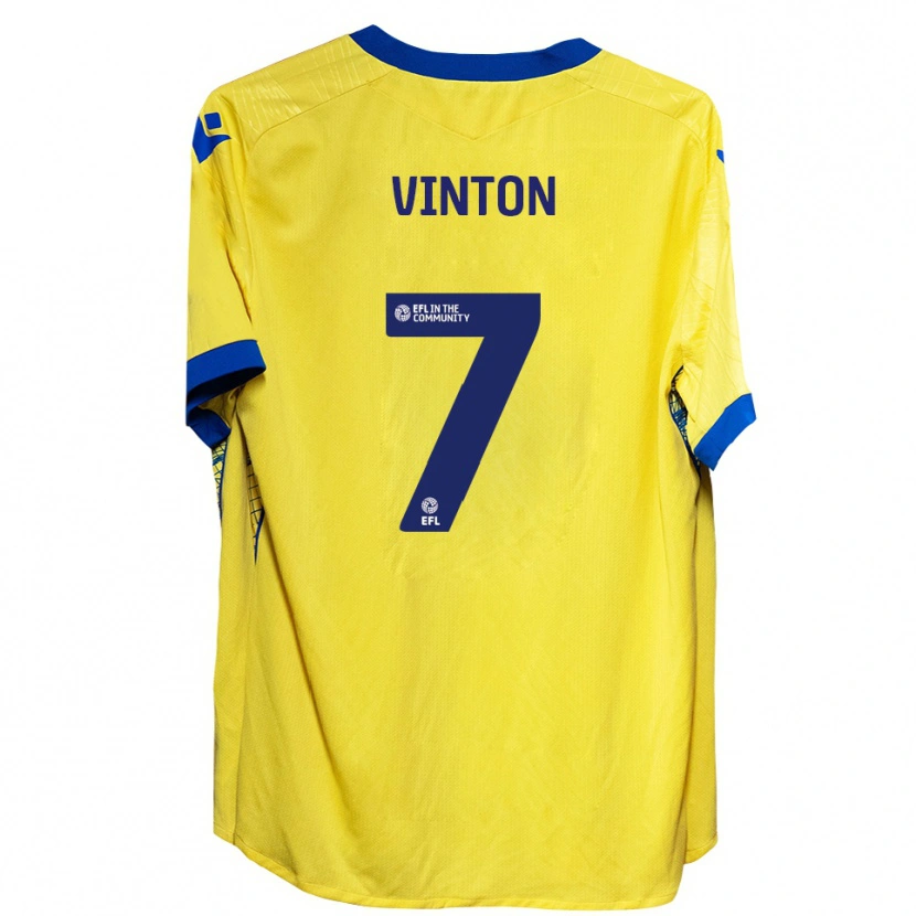 Danxen Pánské Ruby Vinton #7 Žlutá Modrá Daleko Hráčské Dresy 2025/26 Dres