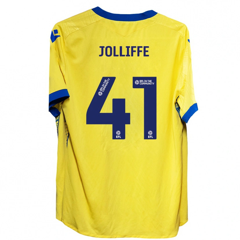 Danxen Pánské Max Jolliffe #41 Žlutá Modrá Daleko Hráčské Dresy 2025/26 Dres