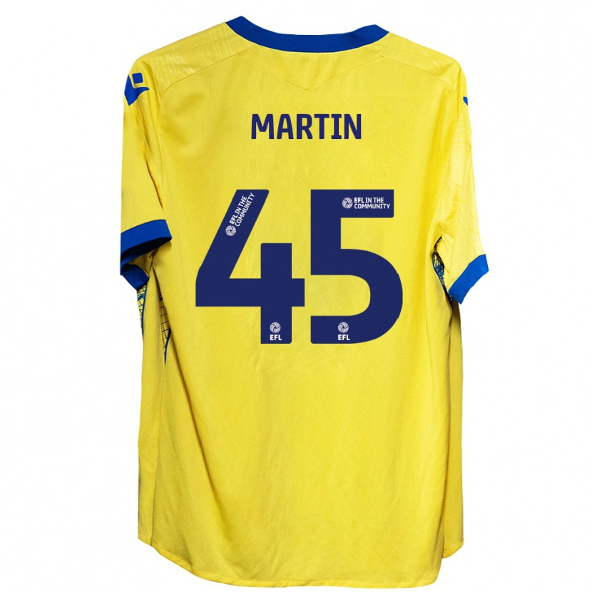 Danxen Pánské Kai Martin #45 Žlutá Modrá Daleko Hráčské Dresy 2025/26 Dres