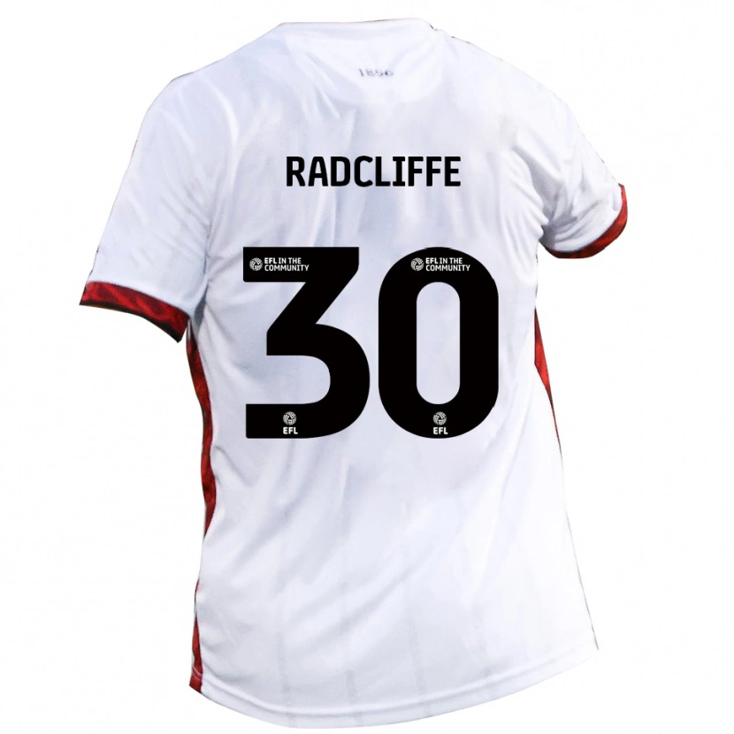 Danxen Pánské Ben Radcliffe #30 Bílá Červená Černá Daleko Hráčské Dresy 2025/26 Dres