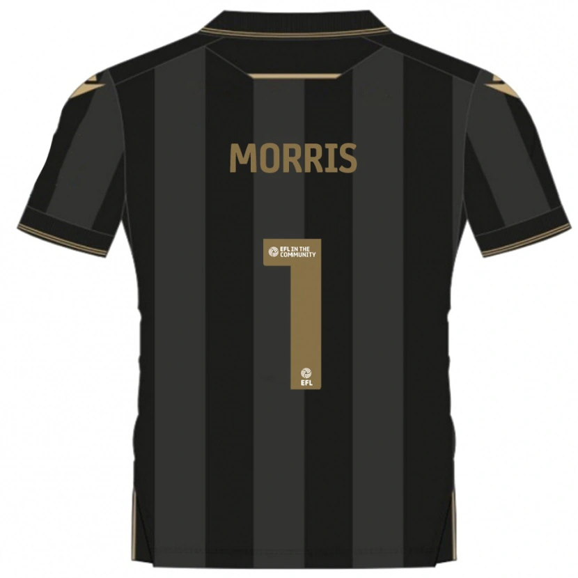 Danxen Pánské Glenn Morris #1 Černá Zlatá Daleko Hráčské Dresy 2025/26 Dres