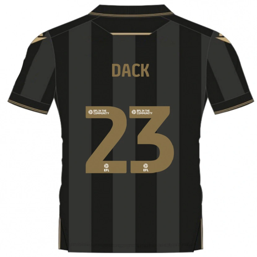 Danxen Pánské Bradley Dack #23 Černá Zlatá Daleko Hráčské Dresy 2025/26 Dres