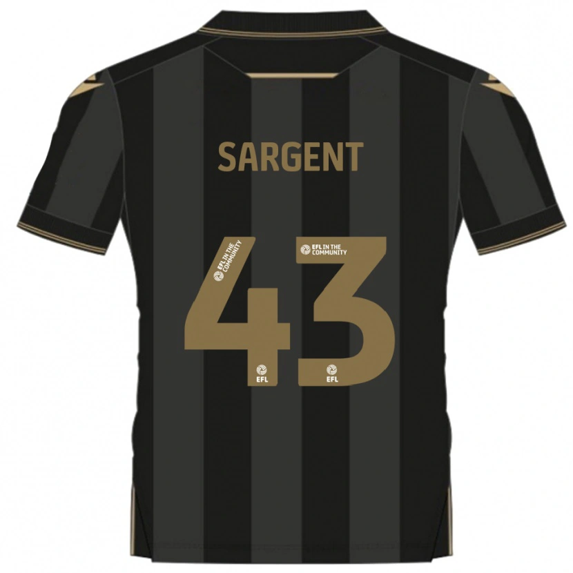 Danxen Pánské Stan Sargent #43 Černá Zlatá Daleko Hráčské Dresy 2025/26 Dres