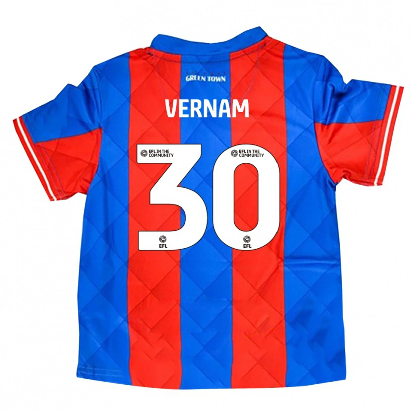 Danxen Pánské Charles Vernam #30 Modrá Červená Bílá Daleko Hráčské Dresy 2025/26 Dres