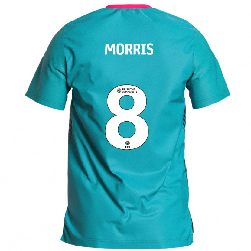 Danxen Pánské Bryn Morris #8 Nebesky Modrá Růžová Daleko Hráčské Dresy 2025/26 Dres