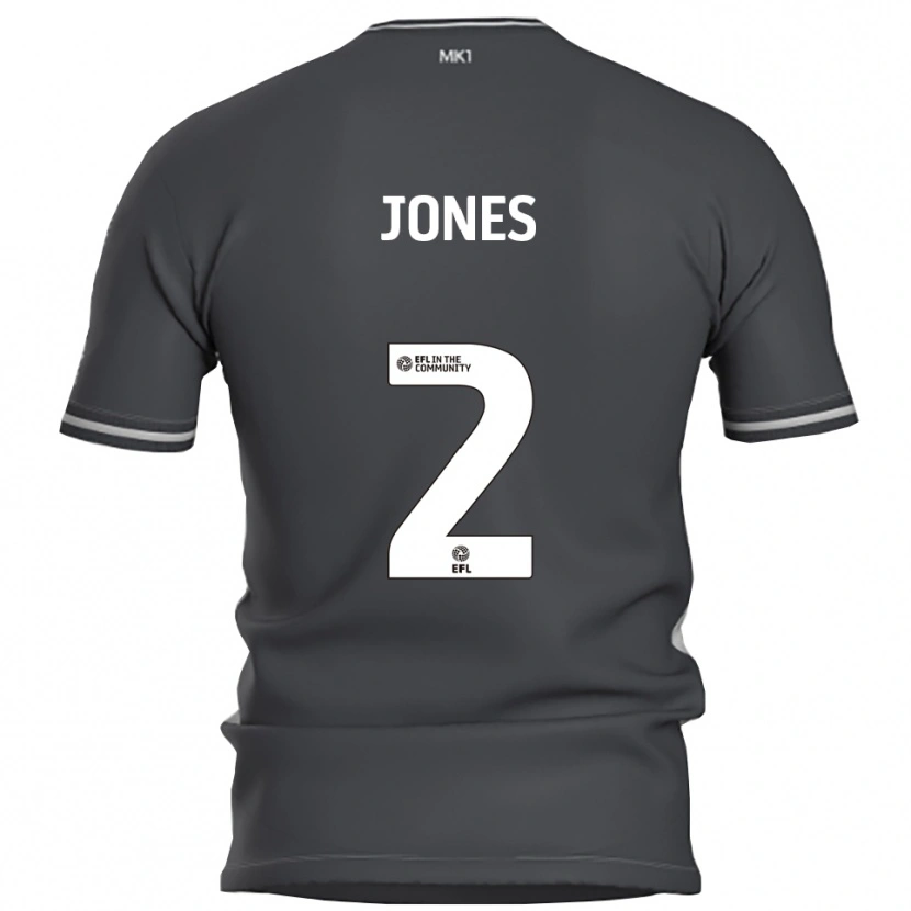 Danxen Pánské Gethin Jones #2 Šedá Stříbrná Daleko Hráčské Dresy 2025/26 Dres