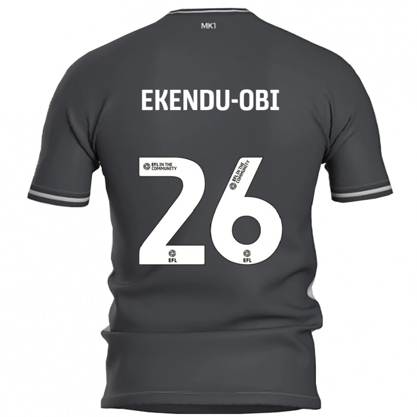 Danxen Pánské Ugomma Ekendu-Obi #26 Šedá Stříbrná Daleko Hráčské Dresy 2025/26 Dres