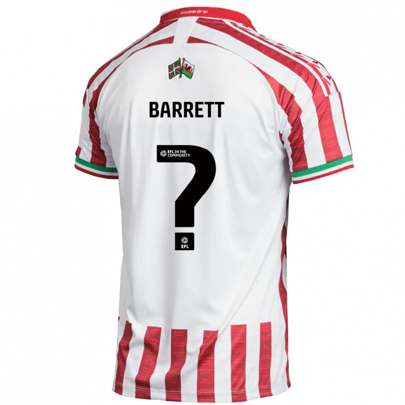 Danxen Pánské Rhys Barrett #0 Červená Bílá Daleko Hráčské Dresy 2025/26 Dres