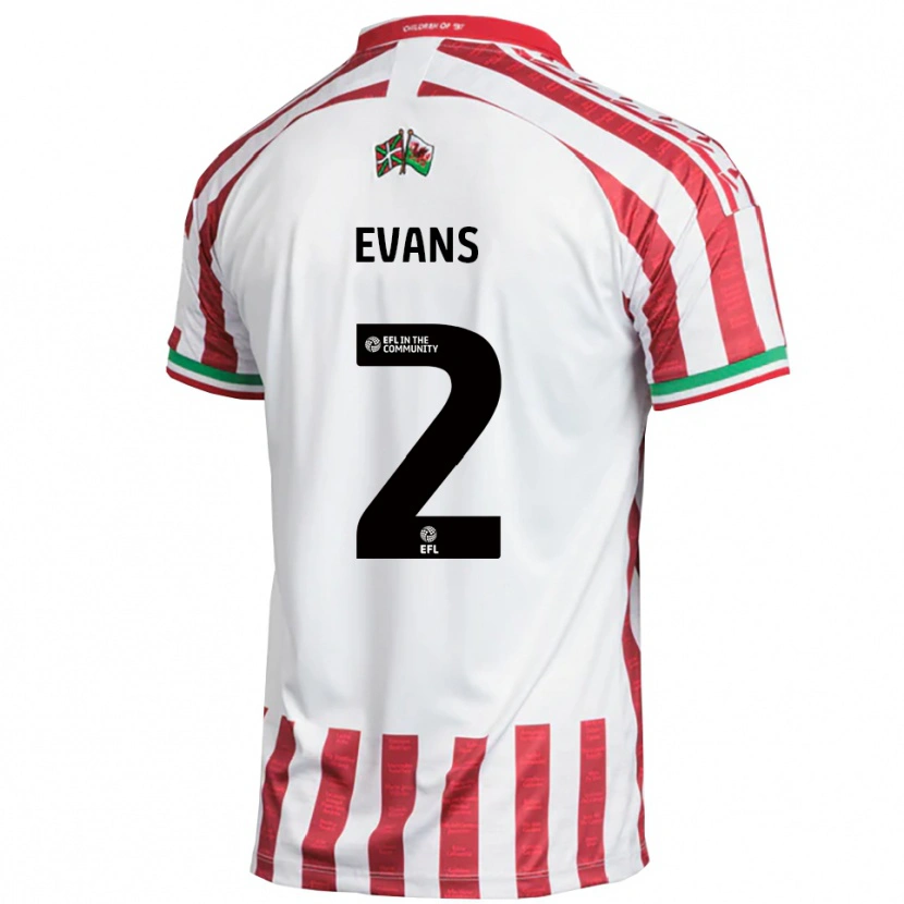 Danxen Pánské Cameron Evans #2 Červená Bílá Daleko Hráčské Dresy 2025/26 Dres