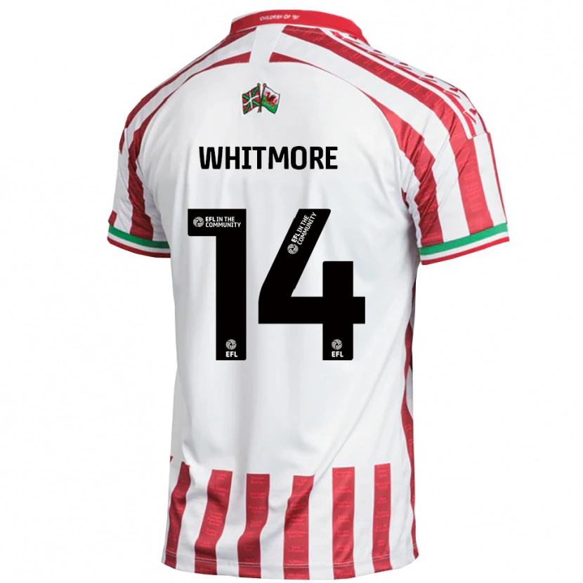 Danxen Pánské Kai Whitmore #14 Červená Bílá Daleko Hráčské Dresy 2025/26 Dres