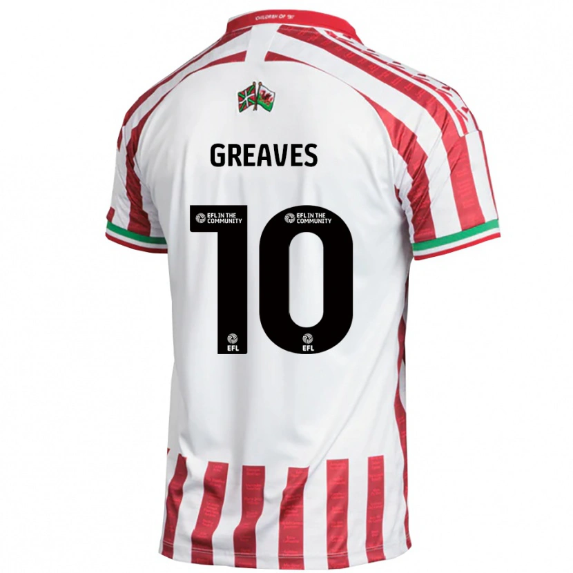 Danxen Pánské Oliver Greaves #10 Červená Bílá Daleko Hráčské Dresy 2025/26 Dres