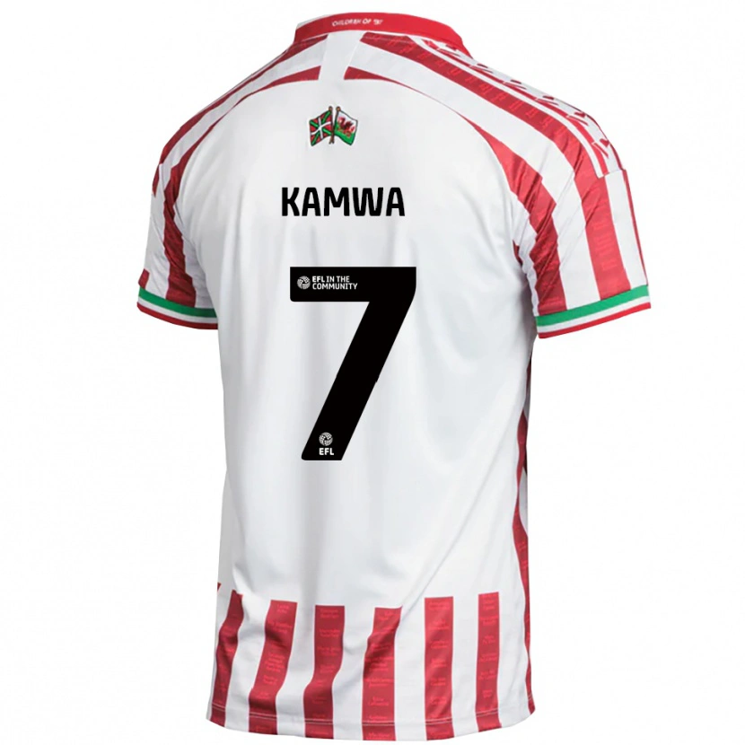 Danxen Pánské Bobby Kamwa #7 Červená Bílá Daleko Hráčské Dresy 2025/26 Dres