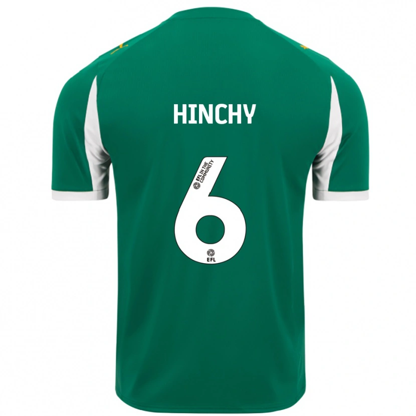 Danxen Pánské Jack Hinchy #6 Zelená Bílá Daleko Hráčské Dresy 2025/26 Dres