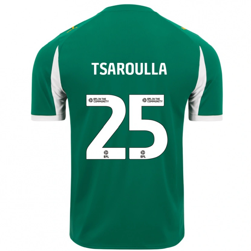 Danxen Pánské Nick Tsaroulla #25 Zelená Bílá Daleko Hráčské Dresy 2025/26 Dres