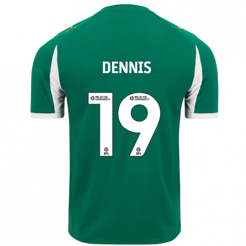 Danxen Pánské Matthew Dennis #19 Zelená Bílá Daleko Hráčské Dresy 2025/26 Dres