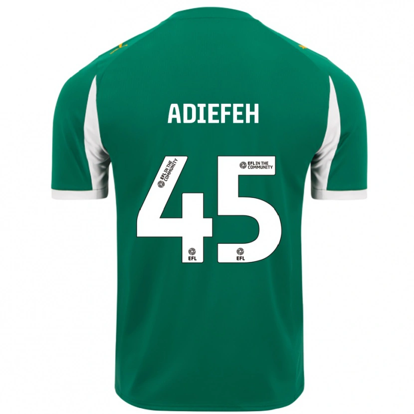 Danxen Pánské Daniel Adiefeh #45 Zelená Bílá Daleko Hráčské Dresy 2025/26 Dres