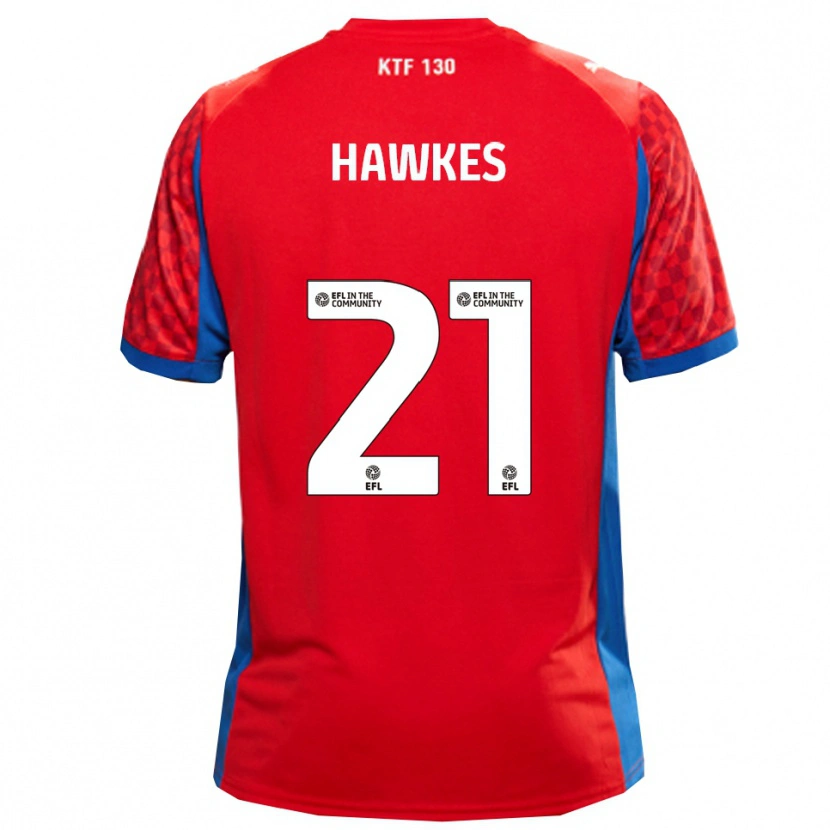 Danxen Pánské Josh Hawkes #21 Červená Modrá Daleko Hráčské Dresy 2025/26 Dres