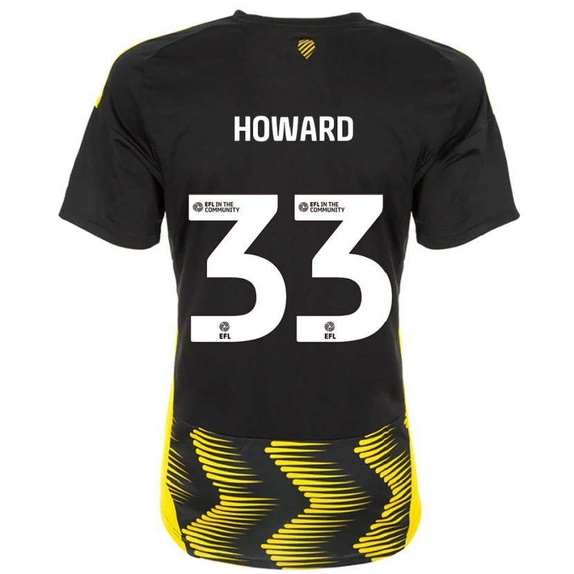 Danxen Pánské Mark Howard #33 Černá Žlutá Daleko Hráčské Dresy 2025/26 Dres