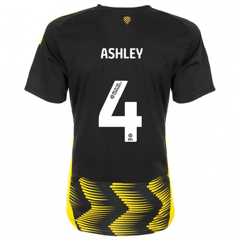 Danxen Pánské Ossama Ashley #4 Černá Žlutá Daleko Hráčské Dresy 2025/26 Dres