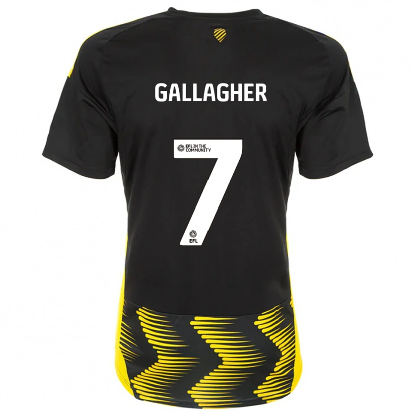 Danxen Pánské Tamzin Gallagher #7 Černá Žlutá Daleko Hráčské Dresy 2025/26 Dres