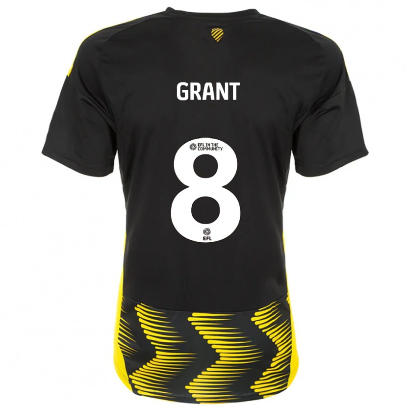Danxen Pánské Jorge Grant #8 Černá Žlutá Daleko Hráčské Dresy 2025/26 Dres