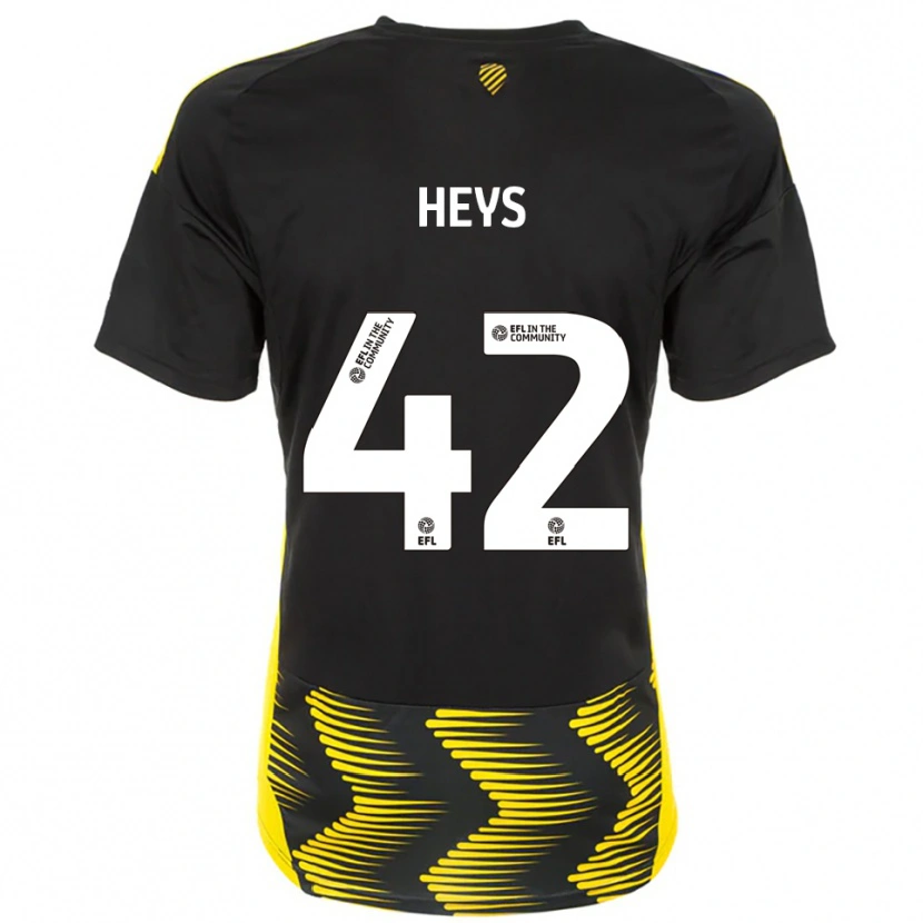 Danxen Pánské Marshall Heys #42 Černá Žlutá Daleko Hráčské Dresy 2025/26 Dres