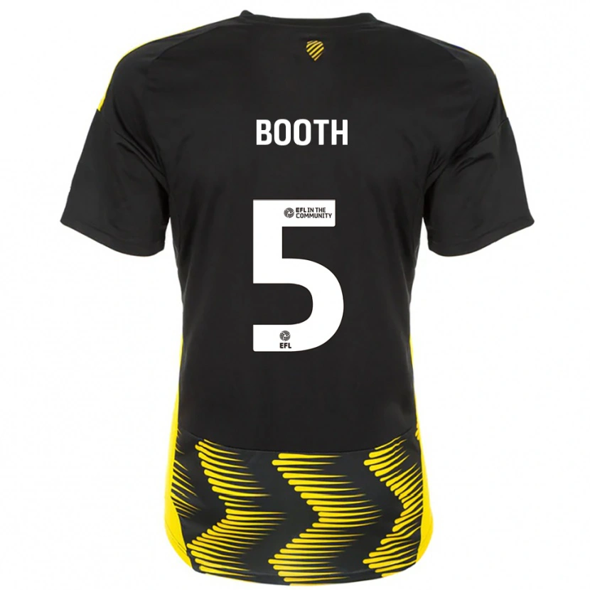 Danxen Pánské Lailah Booth #5 Černá Žlutá Daleko Hráčské Dresy 2025/26 Dres
