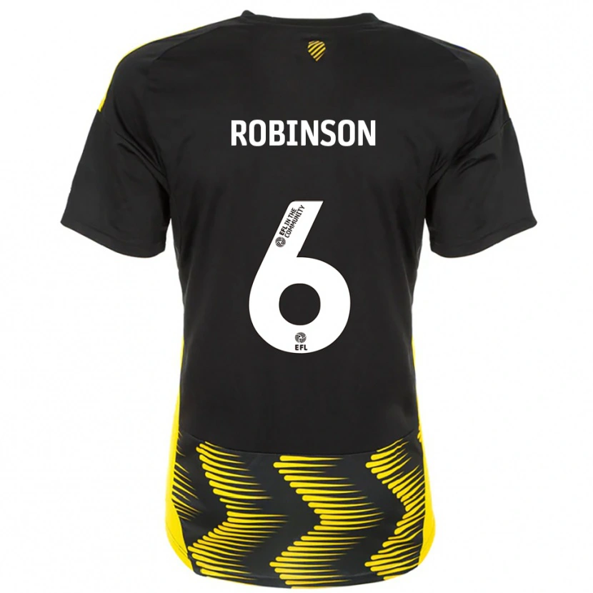 Danxen Pánské Lily Robinson #6 Černá Žlutá Daleko Hráčské Dresy 2025/26 Dres