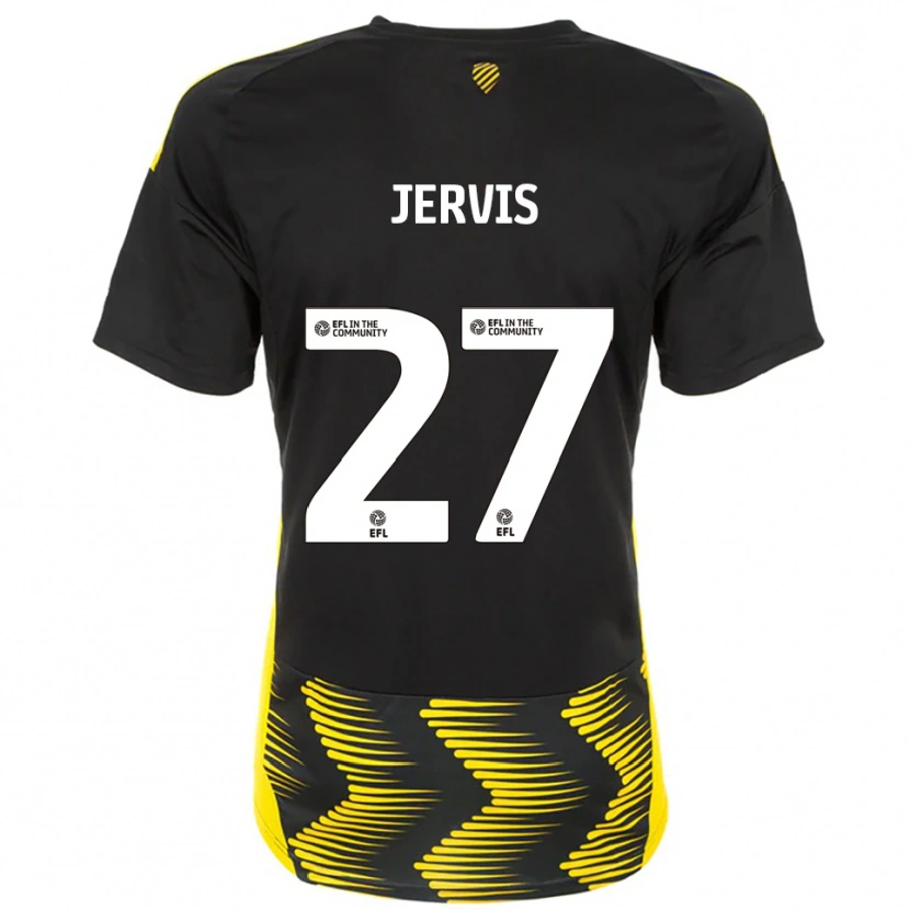 Danxen Pánské Lizzie Jervis #27 Černá Žlutá Daleko Hráčské Dresy 2025/26 Dres