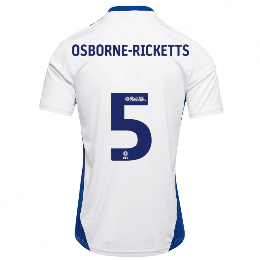 Danxen Pánské Sahara Osborne-Ricketts #5 Bílá Modrá Daleko Hráčské Dresy 2025/26 Dres