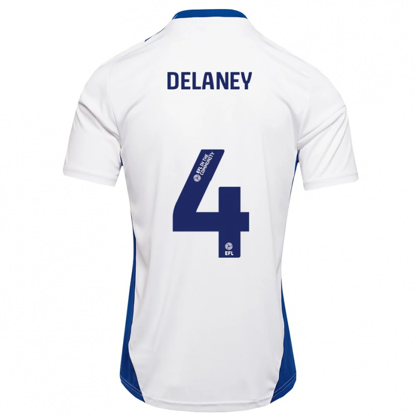 Danxen Pánské Ryan Delaney #4 Bílá Modrá Daleko Hráčské Dresy 2025/26 Dres