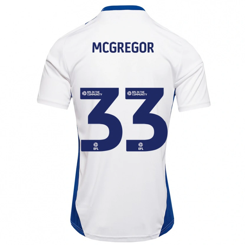 Danxen Pánské Joel Mcgregor #33 Bílá Modrá Daleko Hráčské Dresy 2025/26 Dres