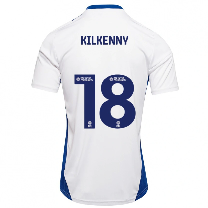 Danxen Pánské Gavin Kilkenny #18 Bílá Modrá Daleko Hráčské Dresy 2025/26 Dres