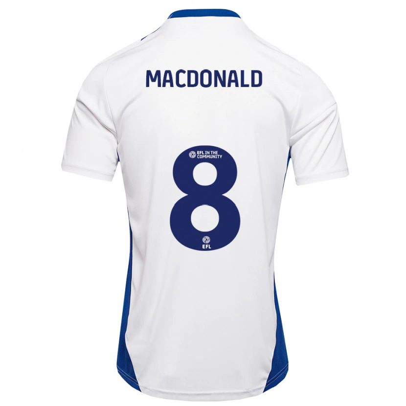 Danxen Pánské Taylor Macdonald #8 Bílá Modrá Daleko Hráčské Dresy 2025/26 Dres