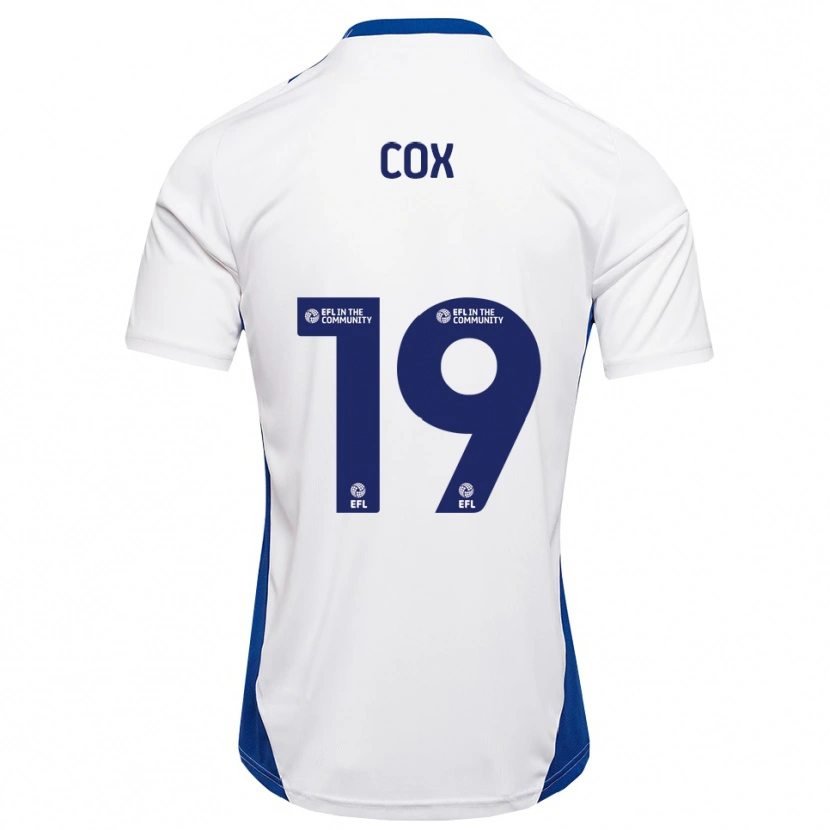Danxen Pánské Hannah Cox #19 Bílá Modrá Daleko Hráčské Dresy 2025/26 Dres