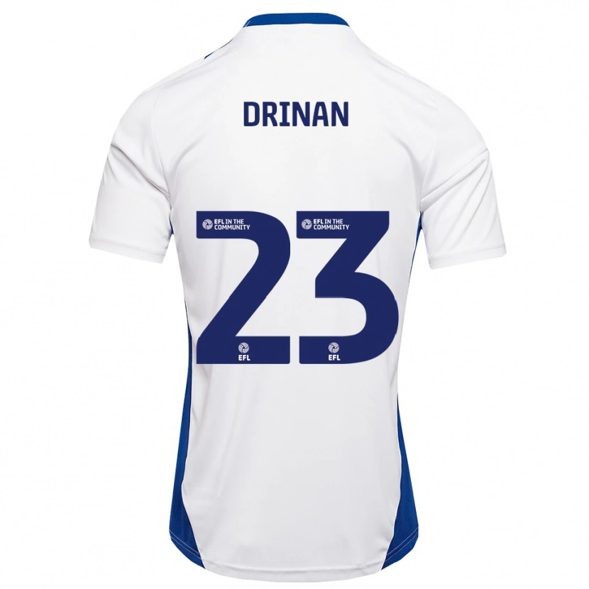 Danxen Pánské Aaron Drinan #23 Bílá Modrá Daleko Hráčské Dresy 2025/26 Dres