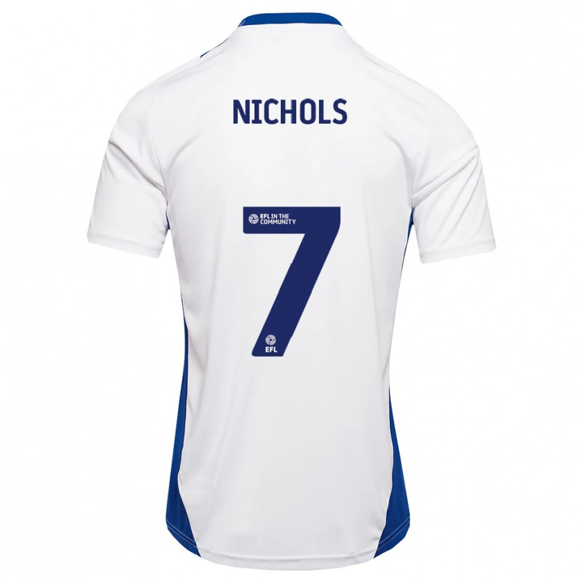 Danxen Pánské Tom Nichols #7 Bílá Modrá Daleko Hráčské Dresy 2025/26 Dres