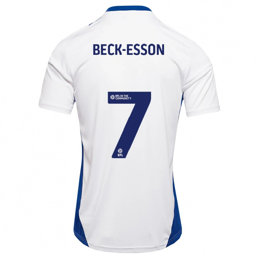 Danxen Pánské Holly Beck-Esson #7 Bílá Modrá Daleko Hráčské Dresy 2025/26 Dres