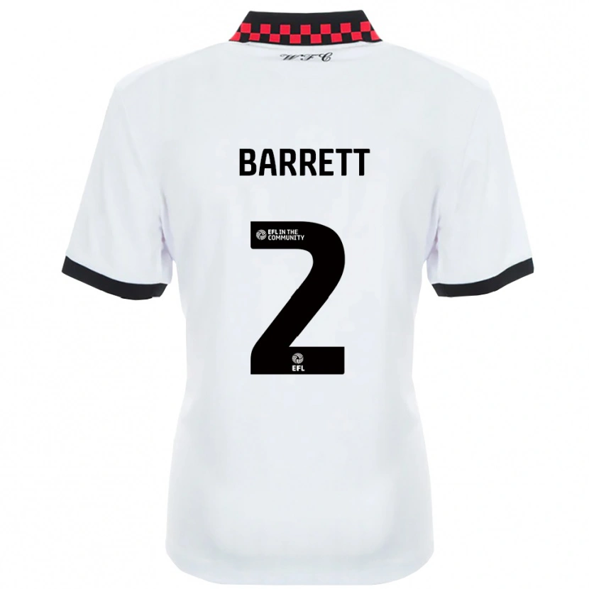 Danxen Pánské Connor Barrett #2 Bílá Černá Daleko Hráčské Dresy 2025/26 Dres