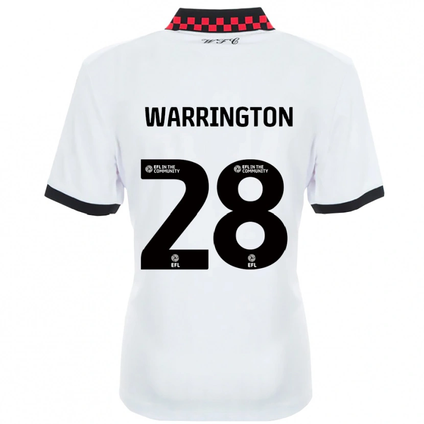 Danxen Pánské Lewis Warrington #28 Bílá Černá Daleko Hráčské Dresy 2025/26 Dres