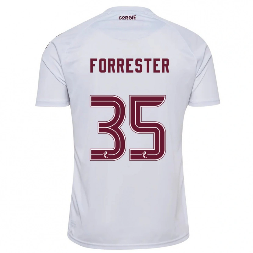 Danxen Pánské Adam Forrester #35 Bílá Vínová Daleko Hráčské Dresy 2025/26 Dres