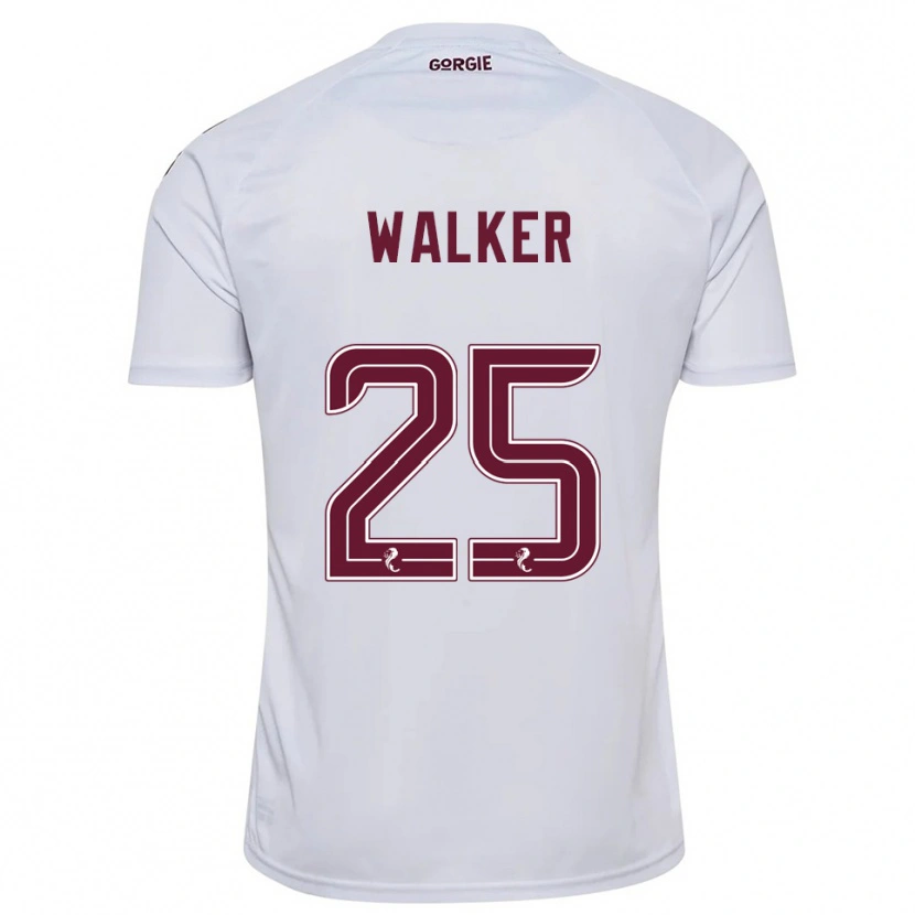 Danxen Pánské Liam Walker #25 Bílá Vínová Daleko Hráčské Dresy 2025/26 Dres