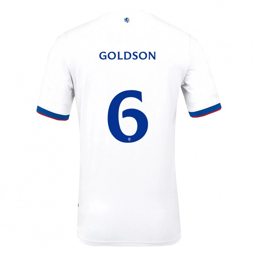 Danxen Pánské Connor Goldson #6 Bílá Červená Modrá Daleko Hráčské Dresy 2025/26 Dres